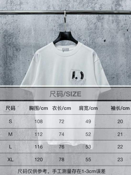 Dior T Shirts Short _SKUDiorS-XLxetr23515616